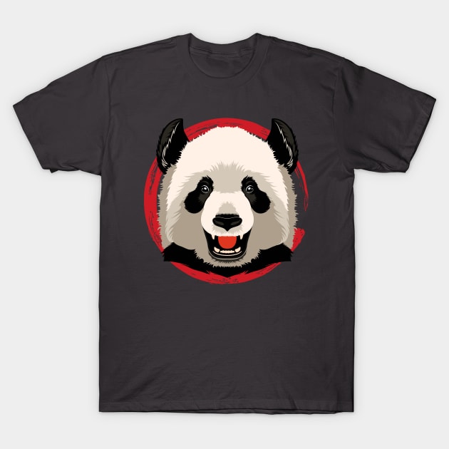 Happy Panda T-Shirt by marieltoigo